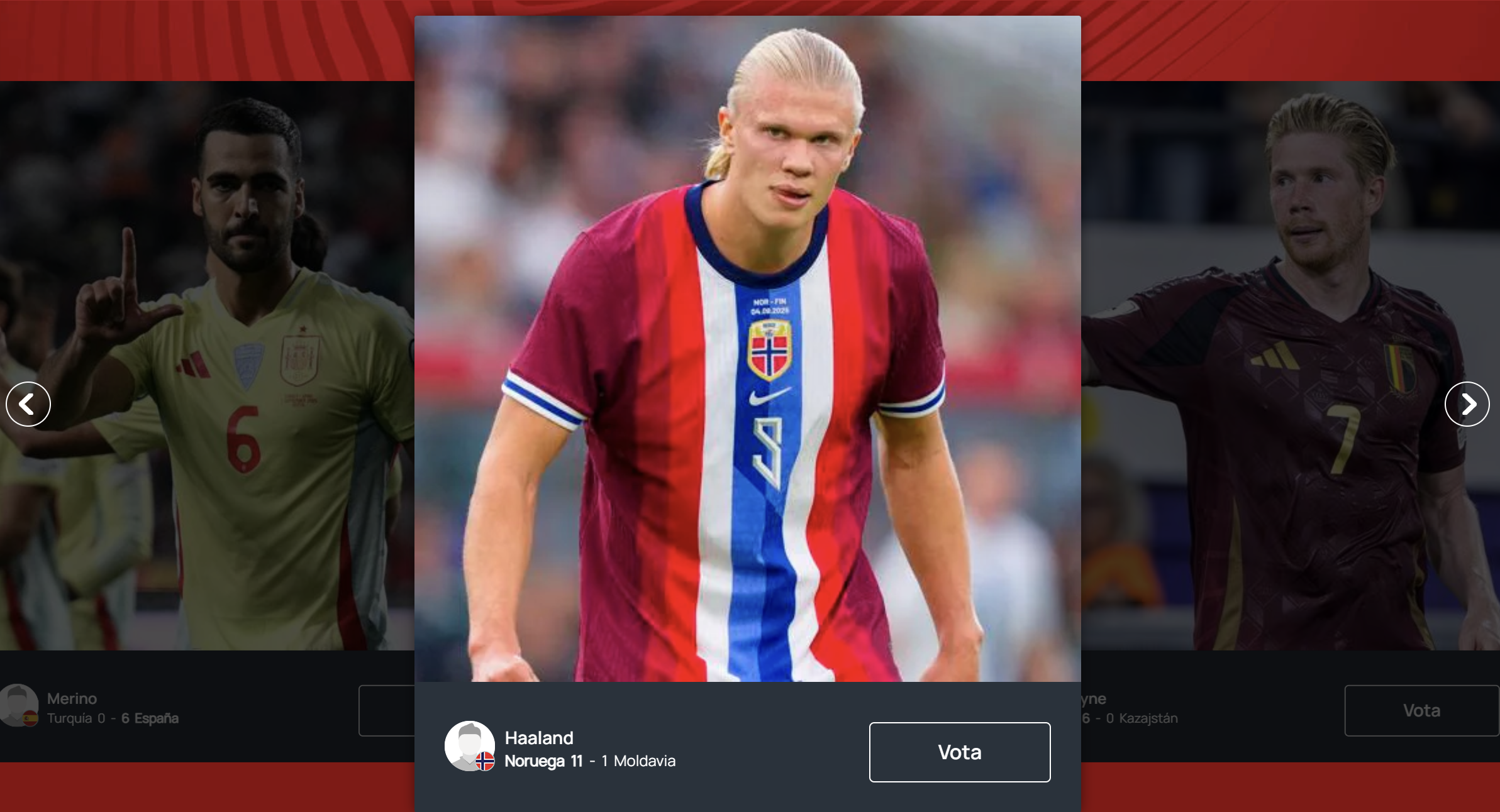 开云kaiyun首页-本轮世欧预最佳球员候选：哈兰德、德布劳内、基恩、梅里诺